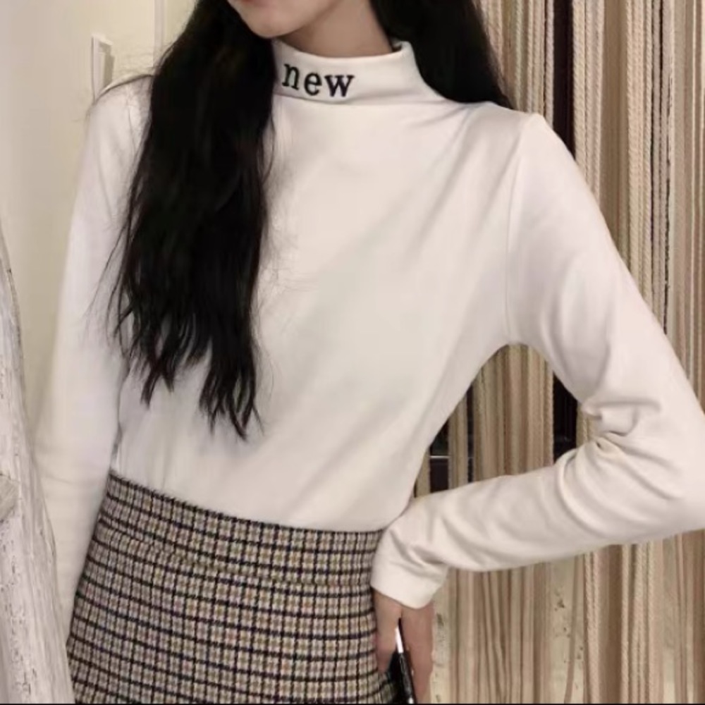 Reversible high neck top